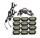 9100 Lumen, Complete PURE WHITE Rock Light Kit