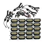 9100 Lumen, Complete PURE WHITE Rock Light Kit