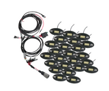 HD 3100 Lumen Waterproof PURE WHITE Rock Light Kit