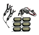 9100 Lumen, Complete PURE WHITE Rock Light Kit
