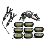 9100 Lumen, Complete PURE WHITE Rock Light Kit