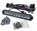 10″ 50w Amber Straight Single Row LED Light Bar
