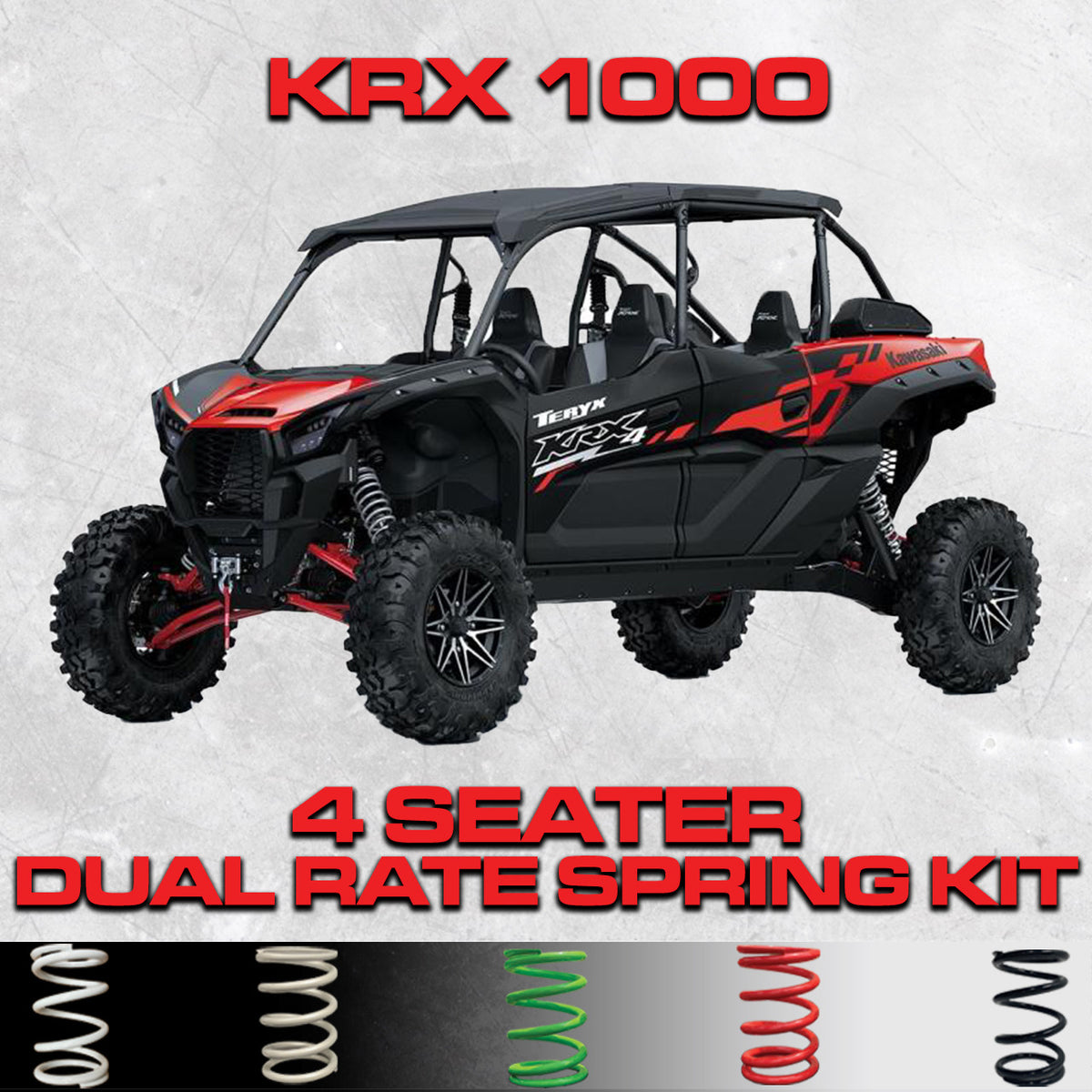 Kawasaki KRX 1000 4 Seat Dual Rate Spring Kit – Razor Edge Design